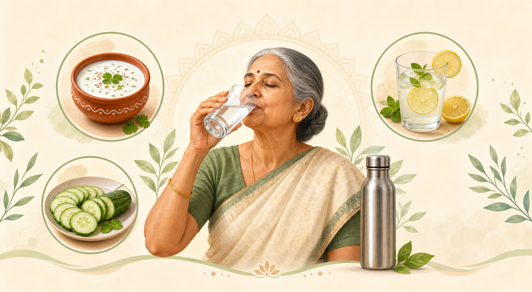 Hydration habits illustration from Edition 3