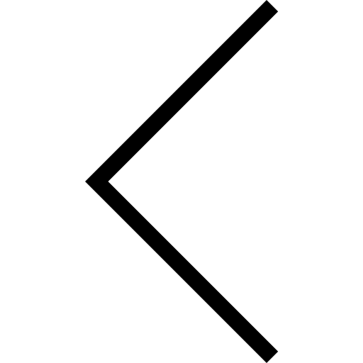 Black left-pointing chevron arrow on a white background.