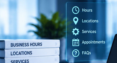 Organized customer information and intake materials