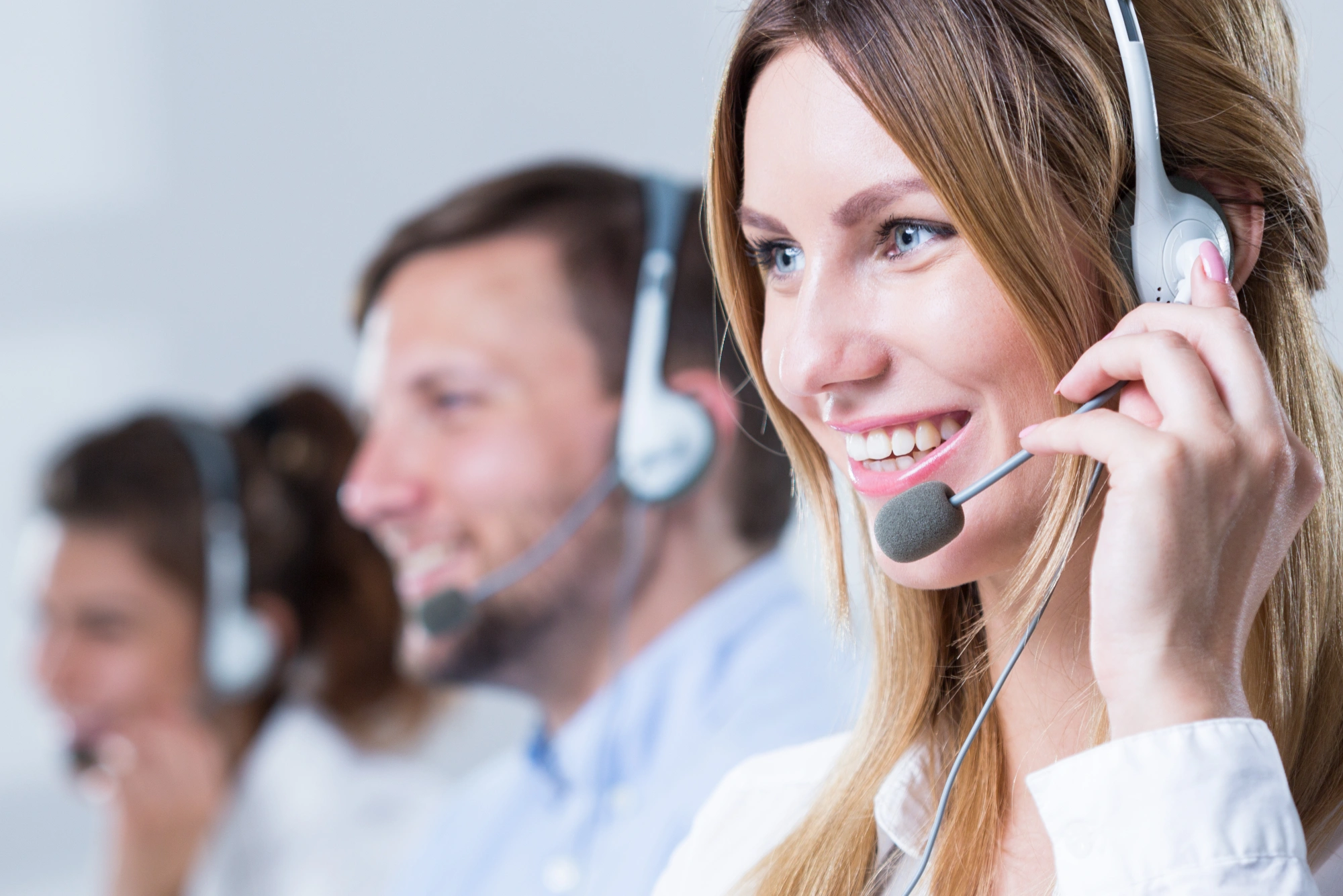 Telemarketing headset