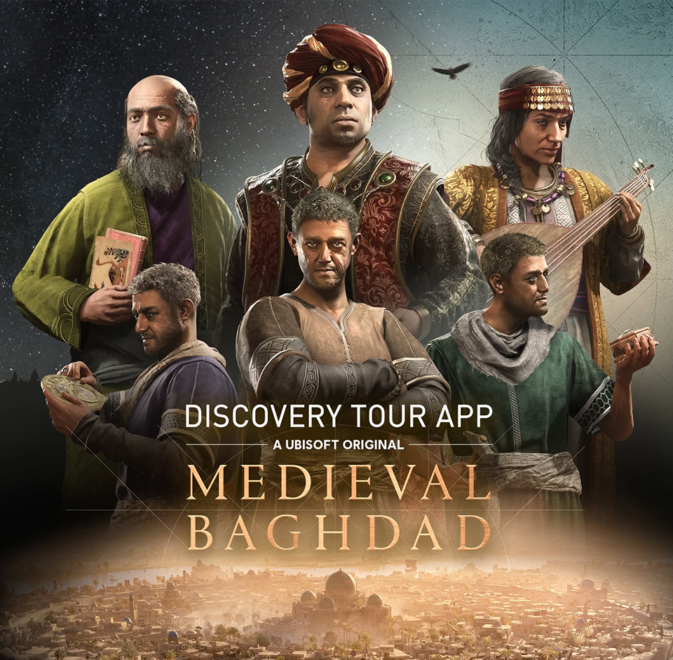Promotional graphic for Discovery Tour App: Medieval Baghdad