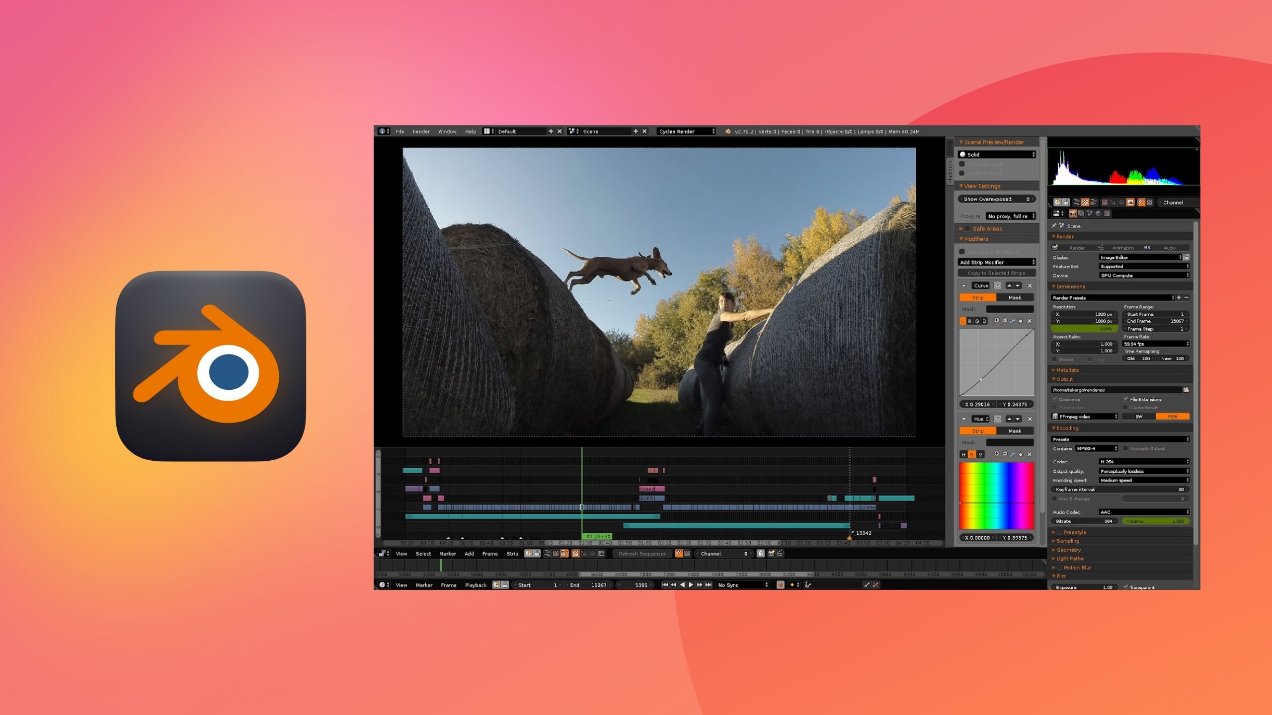 blender video editor and 3d rendering