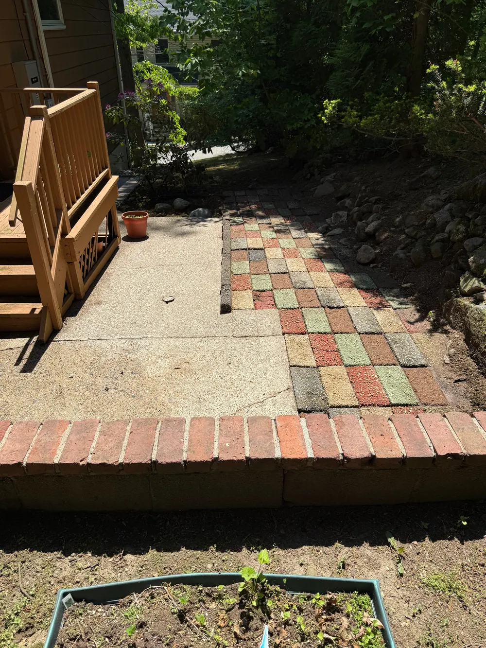 Concrete and Brick Patio Cleaning