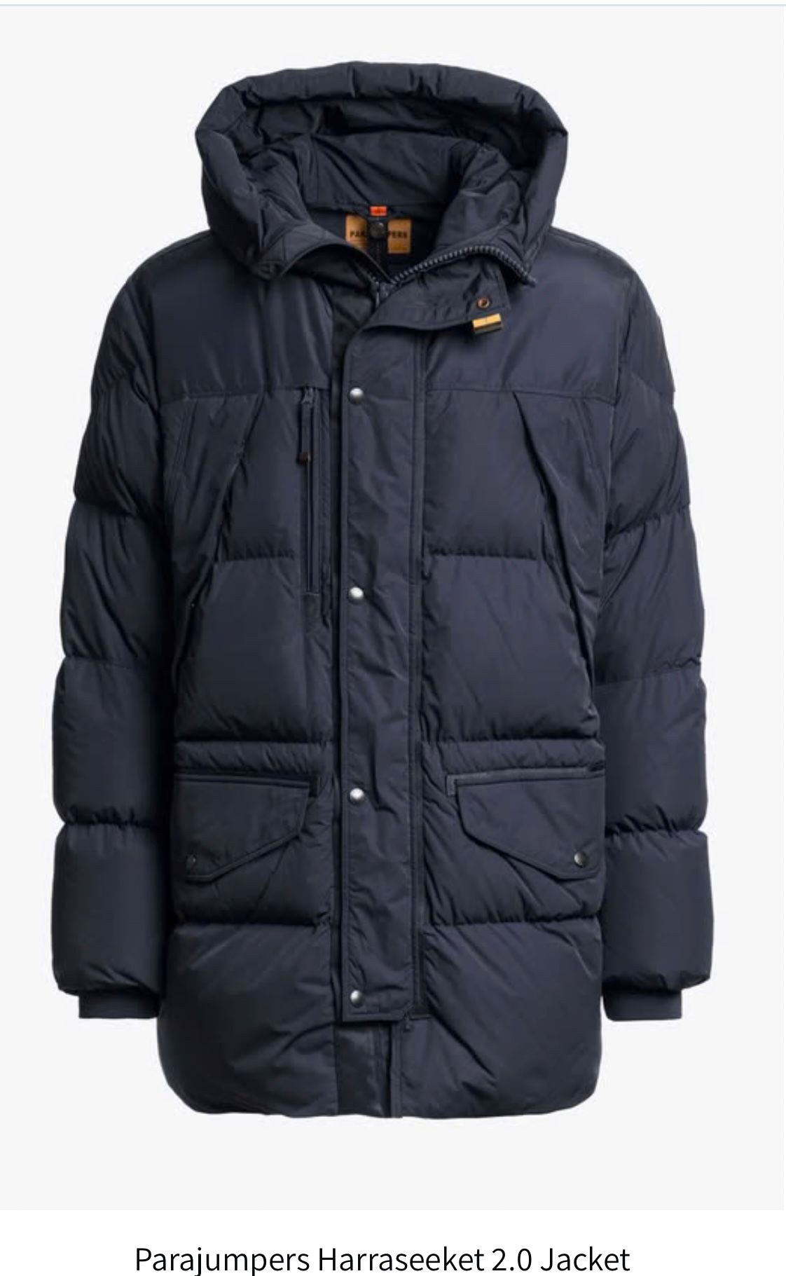 Parajumpers Harraseeket 2.0 -untuvatakki tummansininen, edestä