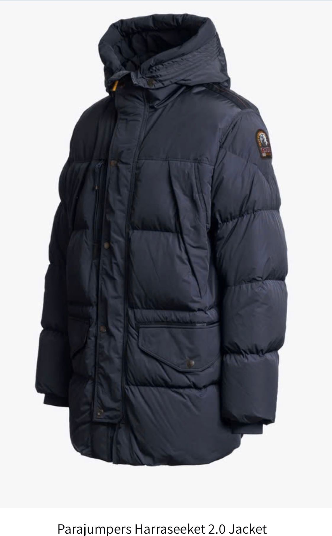 Parajumpers Long Bear -untuvatakki musta, sivulta