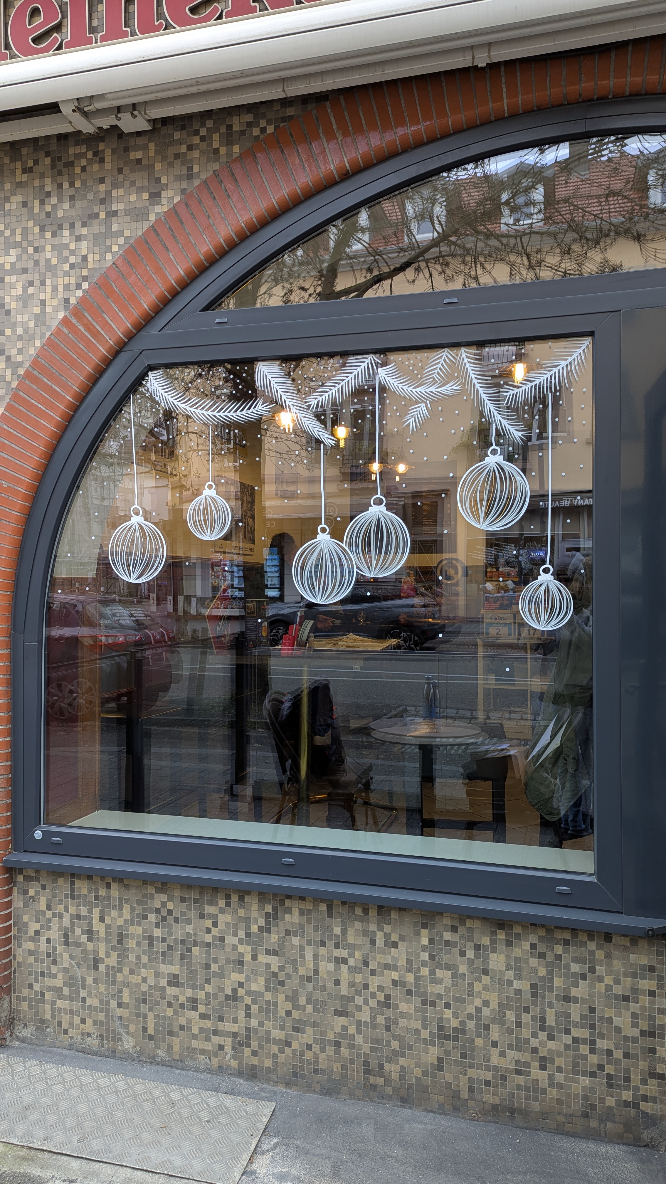 Vitrine de Noël - Restaurant Strasbourg
