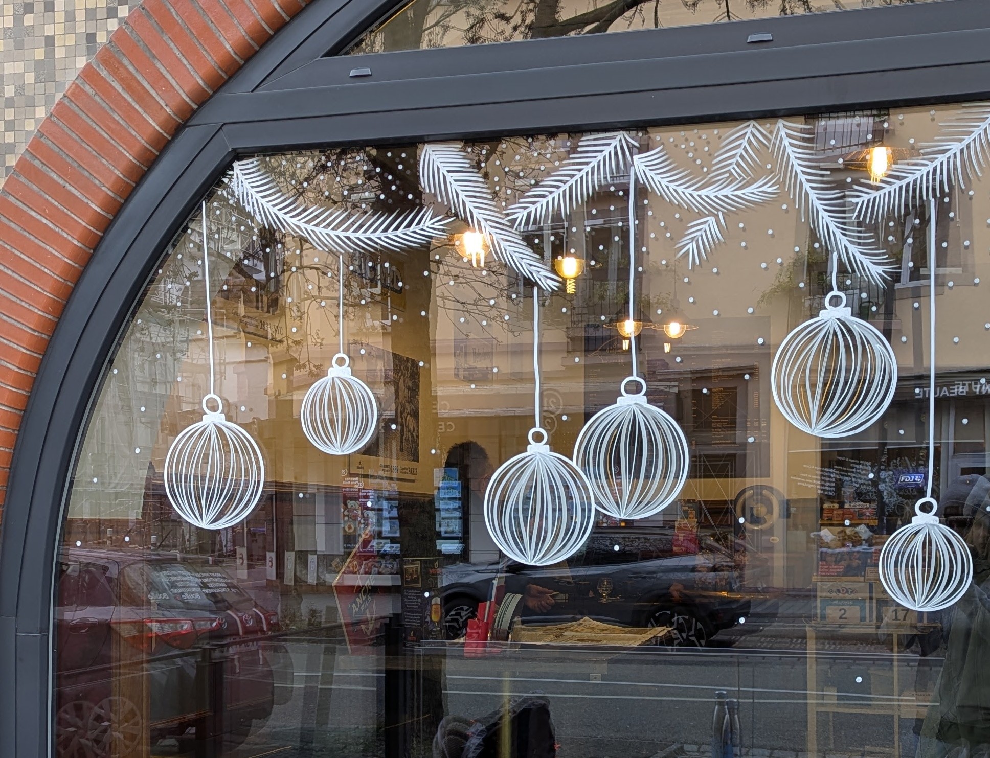 Vitrine de Noël - Restaurant Strasbourg