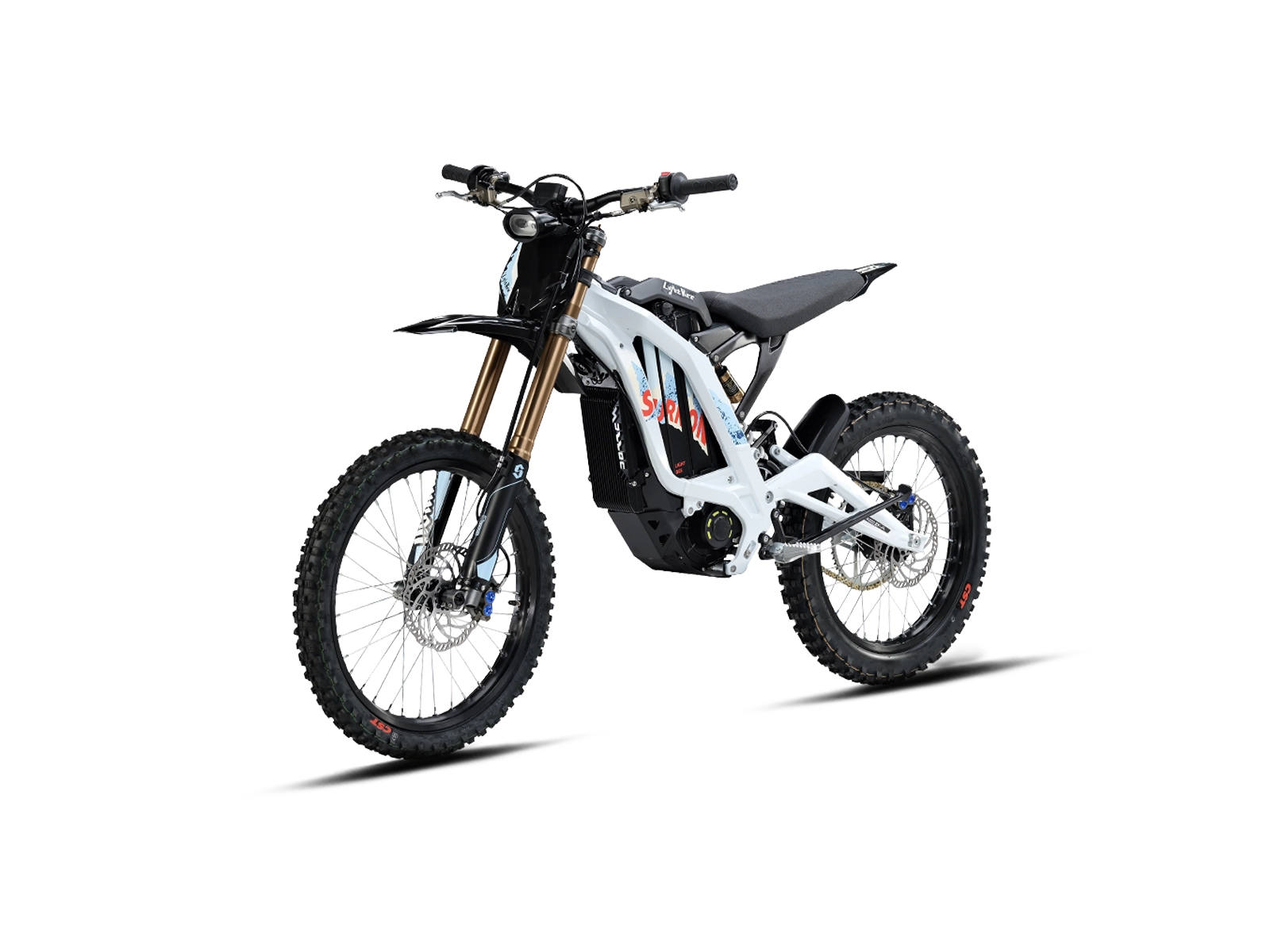 Surron Light Bee X front angle view in white.