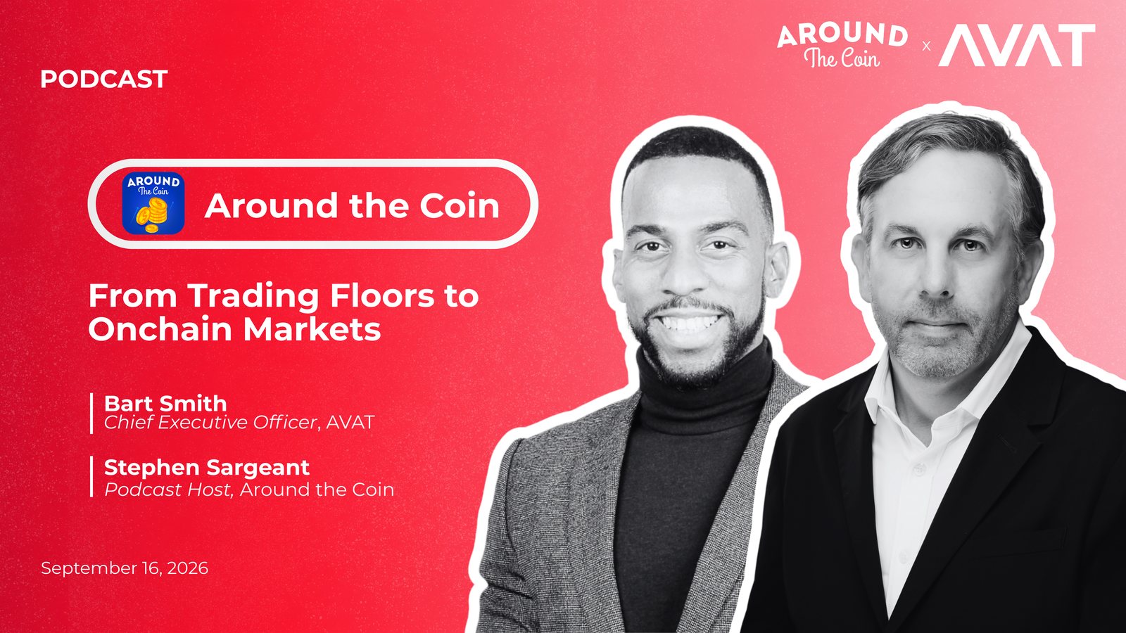 Around the Coin podcast with Bart Smith, CEO of AVAT
