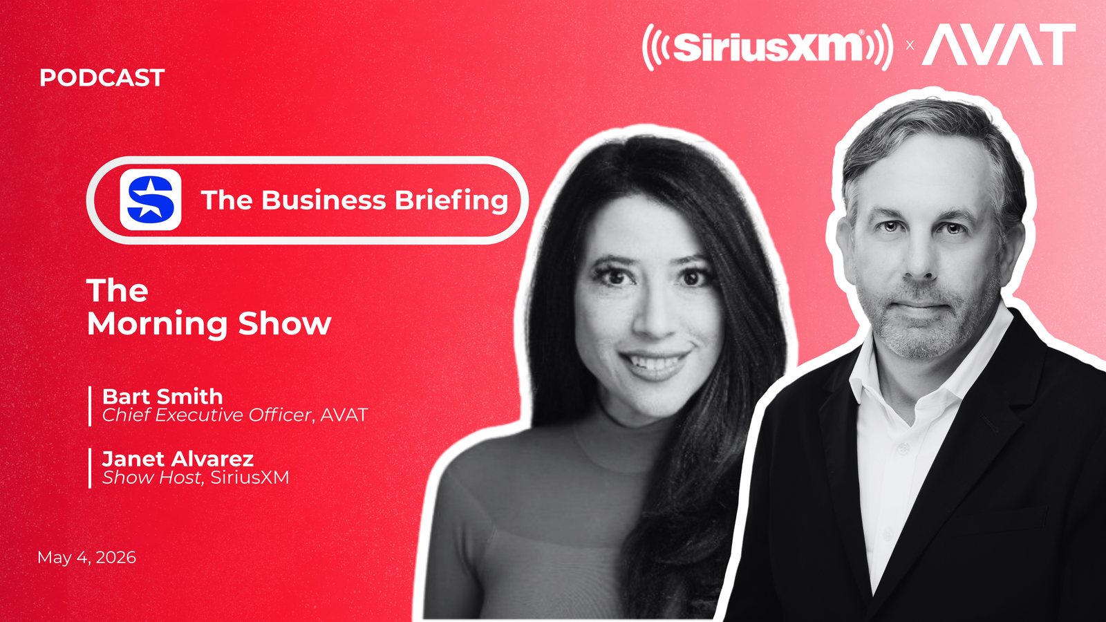 SiriusXM The Business Briefing with Bart Smith, CEO of AVAT