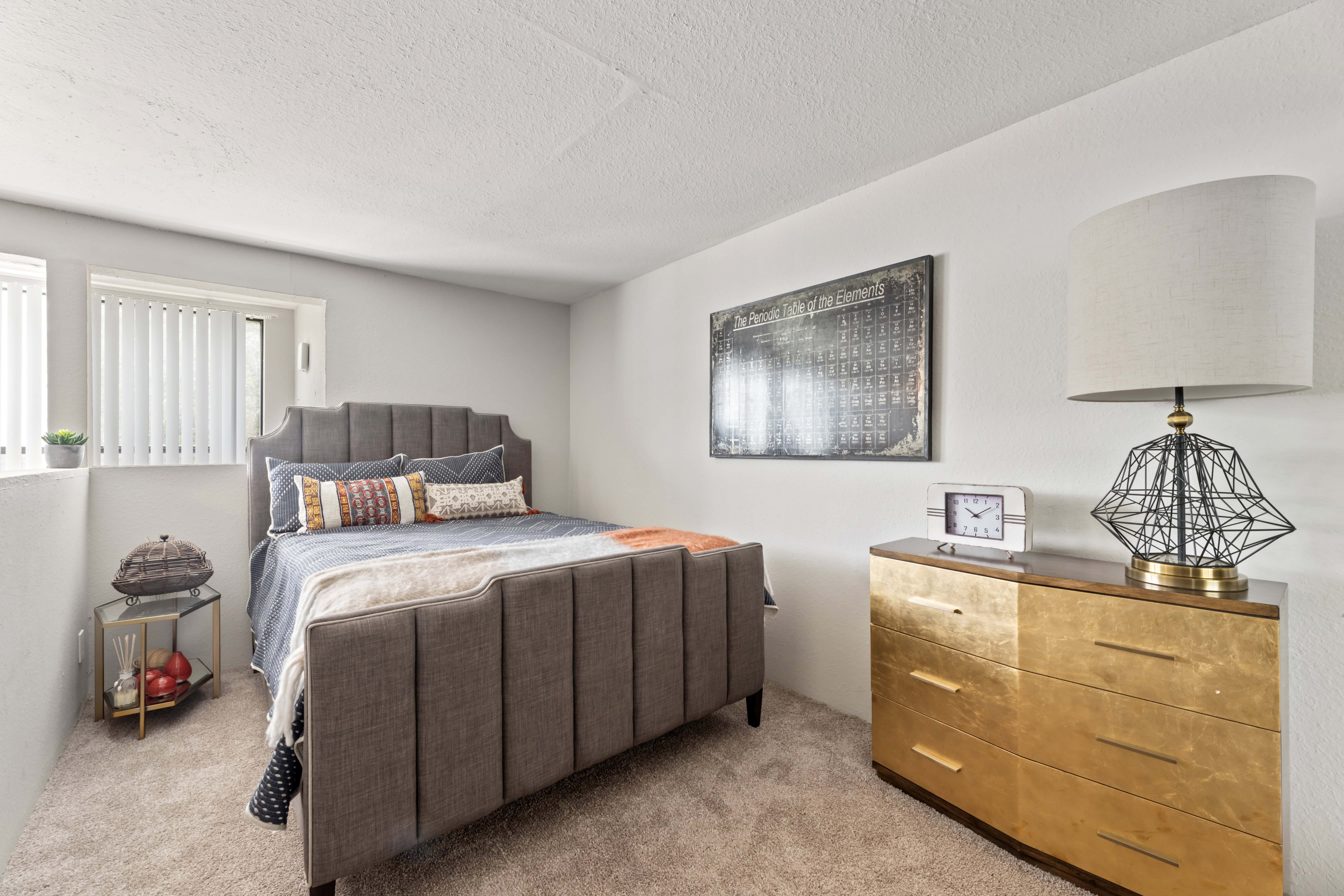 Bedroom with decor