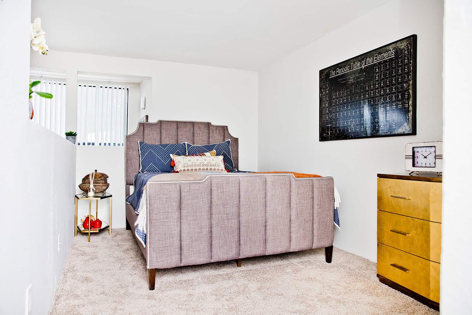 Bedroom with decor