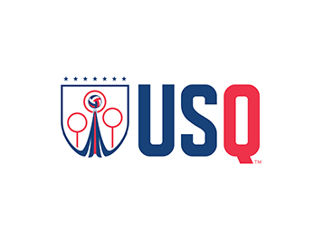 US Quadball logo displayed on a white background representing a national sports league branding project.