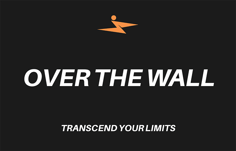 Over The Wall Fitness brand guide cover featuring the logo and Transcend Your Limits tagline.