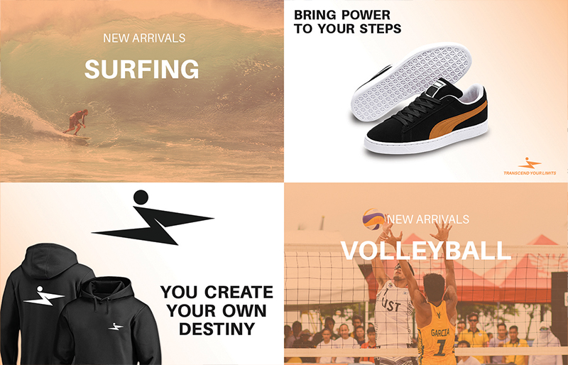 Branded apparel mockup and advertisement