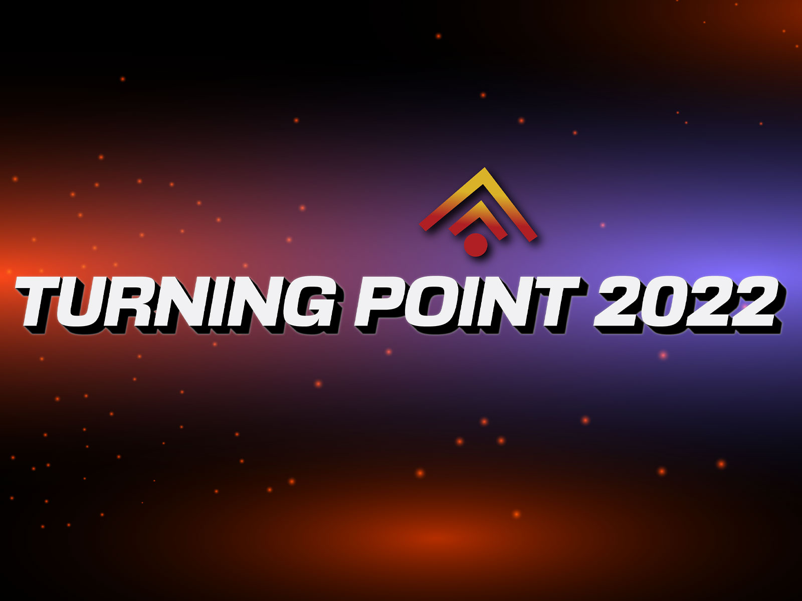 Event identity design for Turning Point 2022 featuring a custom conference logo, tagline, and branded visual system.