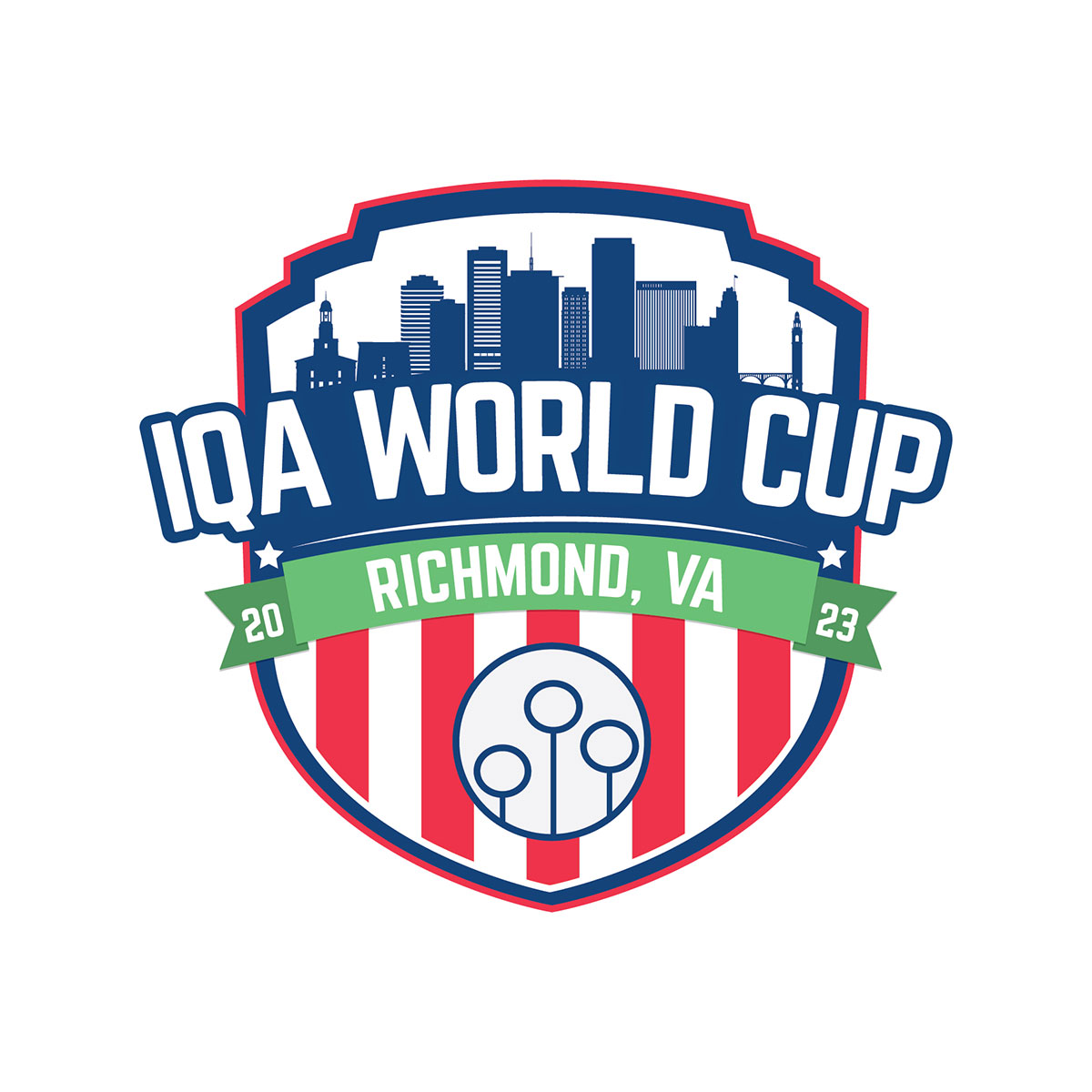 Championship event logo for the 2022 US Quidditch Cup featuring mountain-inspired branding.