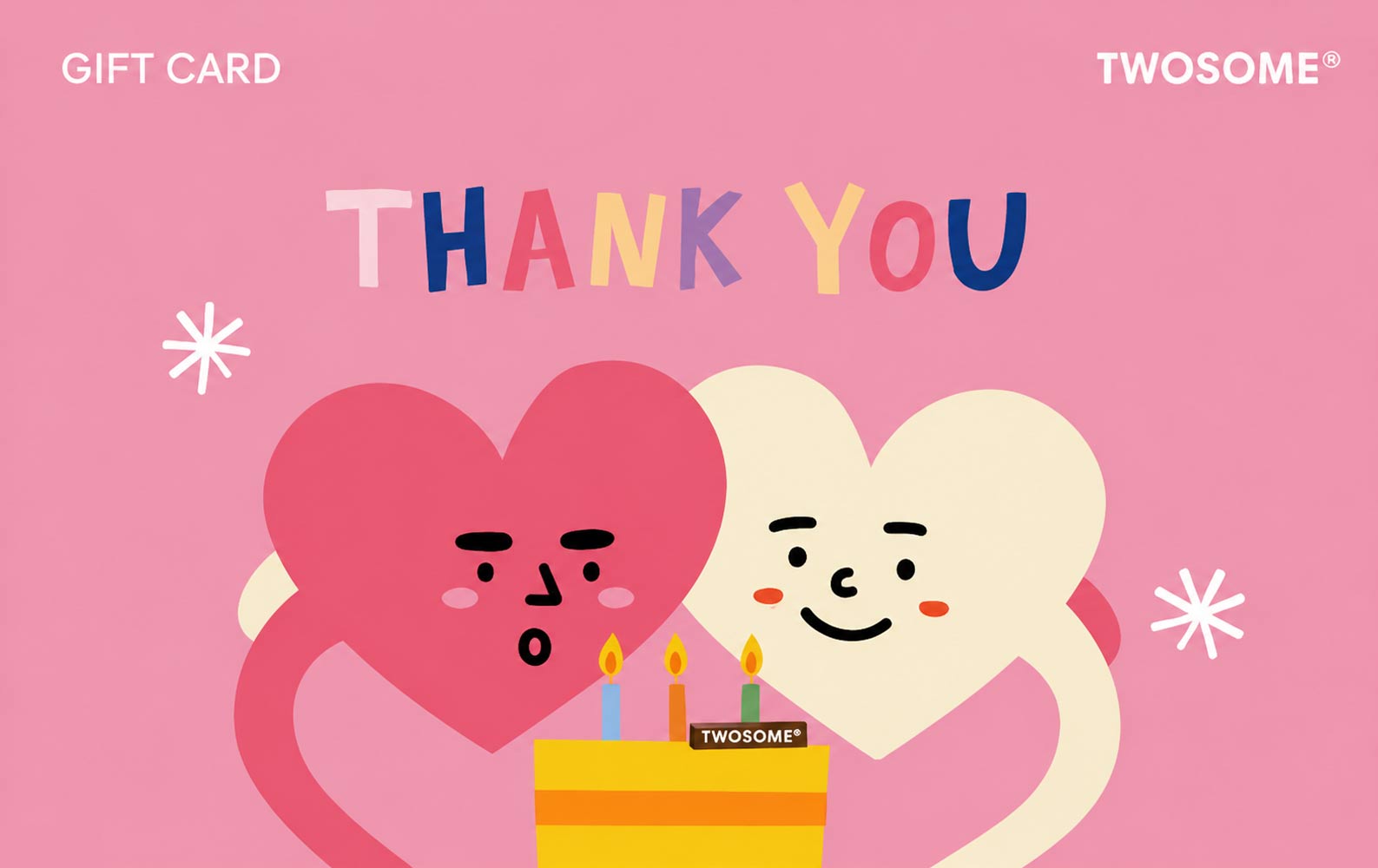 Twosome Place Gift Card with Hearts