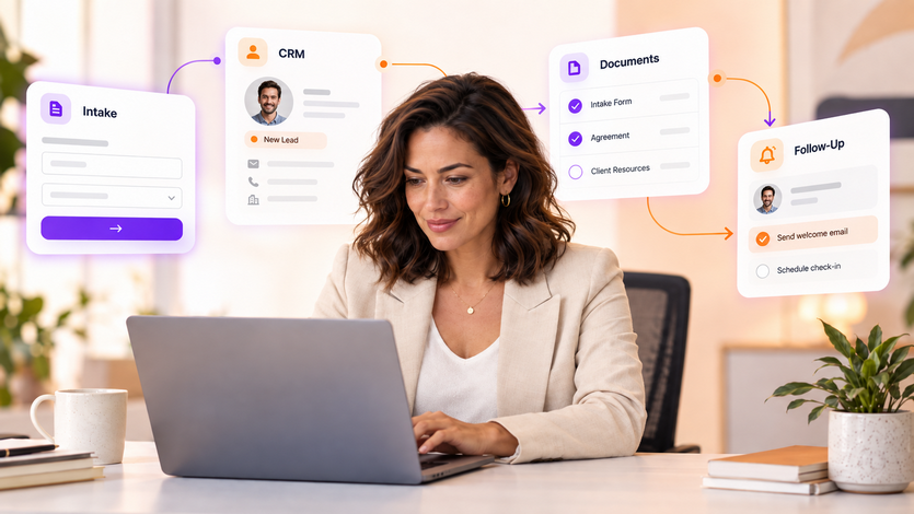 Workflow Automation Services: How to Connect Intake, CRM, Documents, and Follow-Up