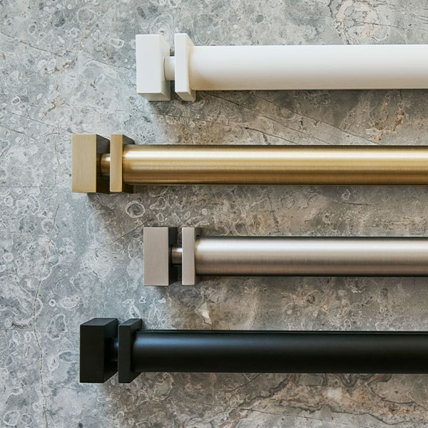 Decorative rod and finial hardware slide 1