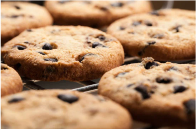 Cookies on a cooling rack