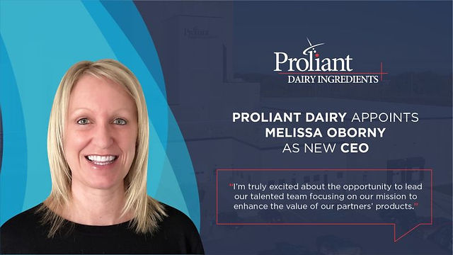 Proliant Dairy Appoints Melissa Oborny as New CEO