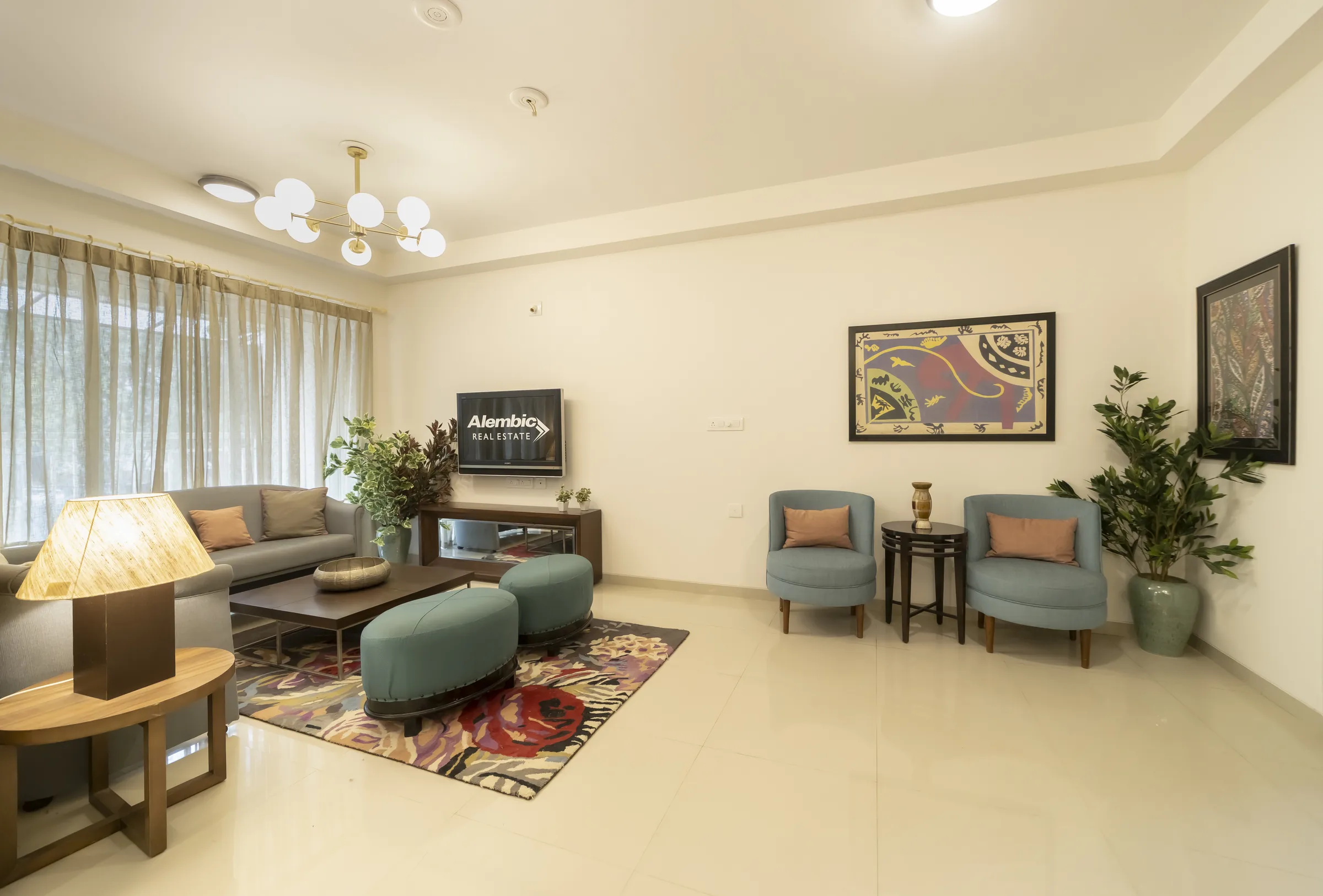 Veda II sample apartment living area
