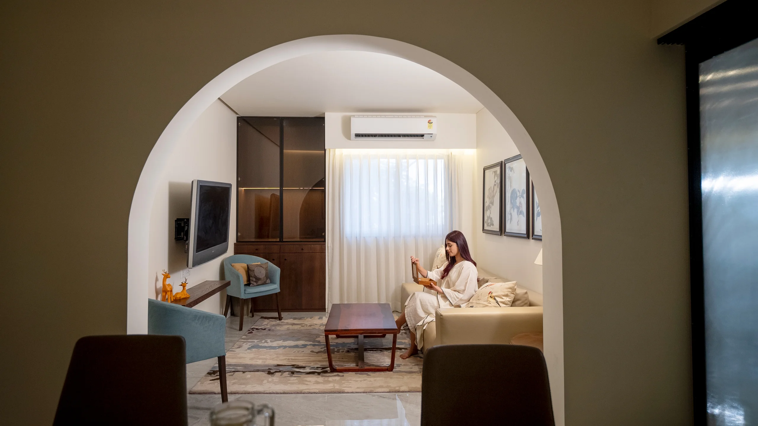Kiara show apartment living and dining area