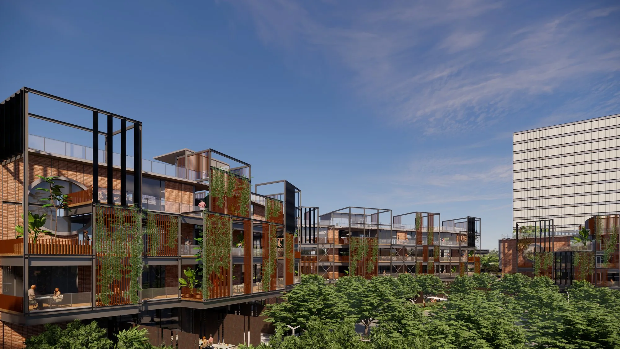 Chikoo Grove F&B cluster at Alembic City, Bengaluru