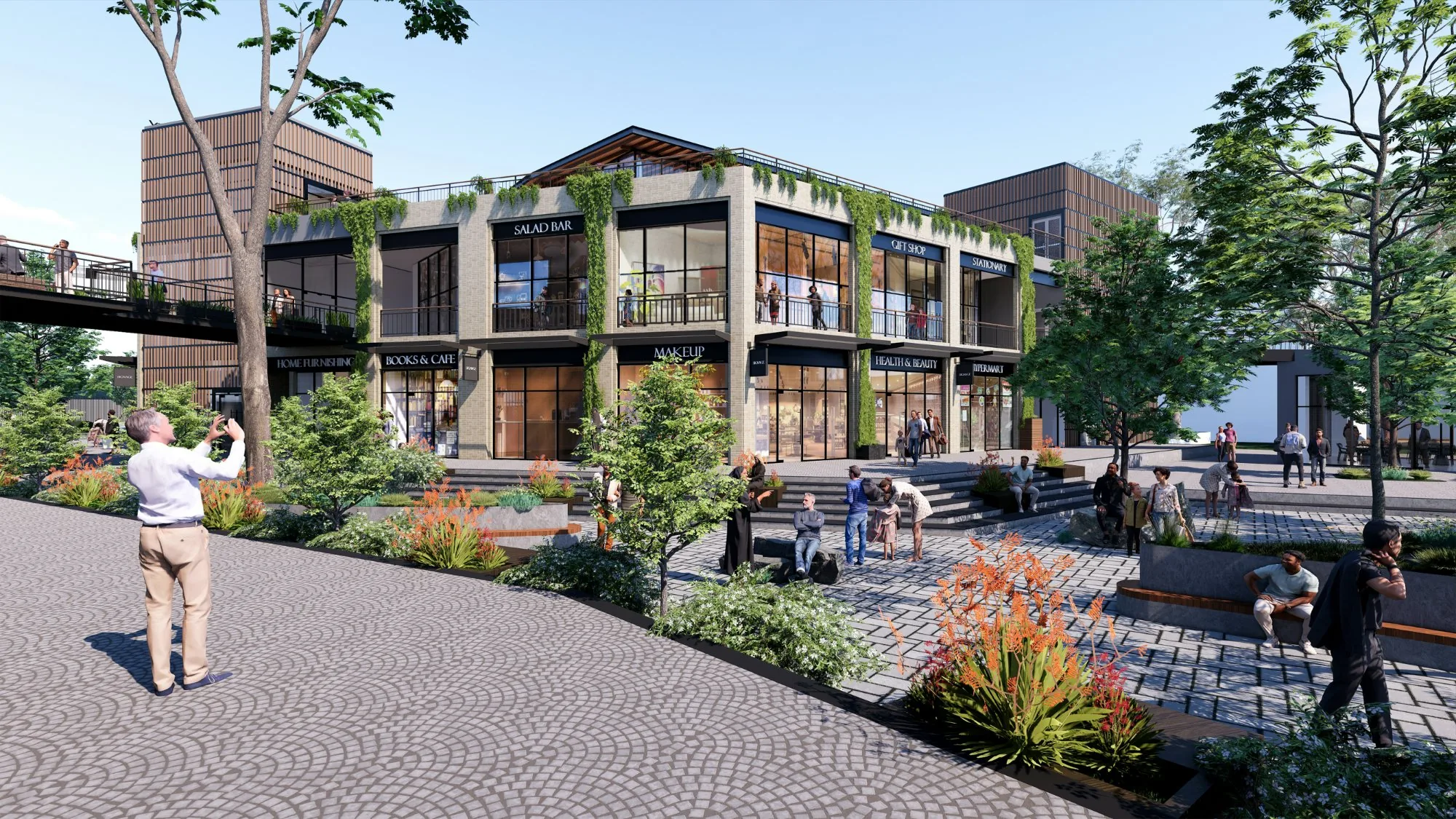 Forest Village retail precinct at Alembic City, Bengaluru