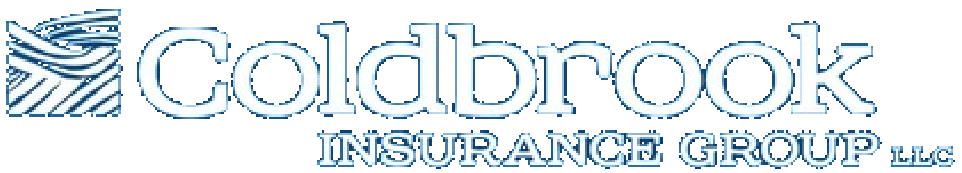 Coldbrook Insurance Group LLC logo with a stylized blue and white square design to the left of the company name.