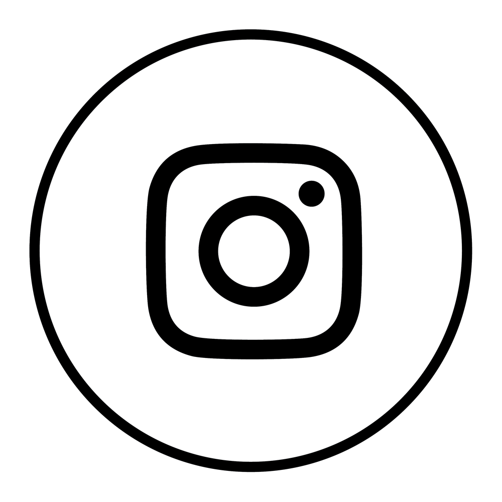 Instagram black and white circle icon