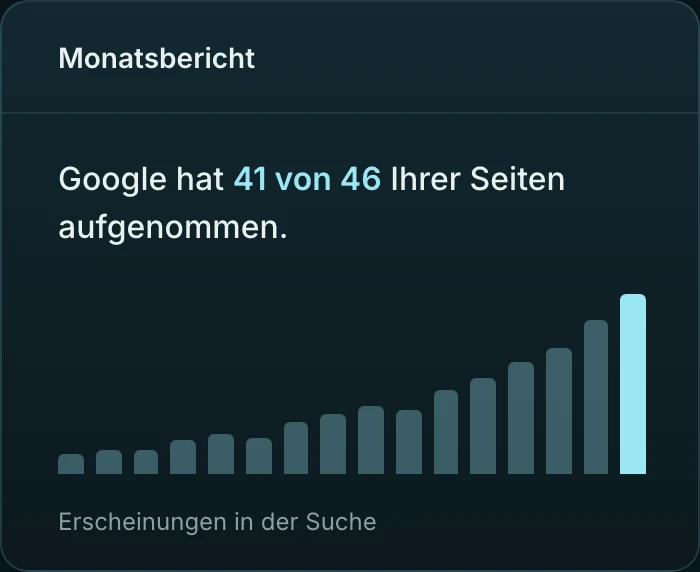 Beispielansicht: Monatsbericht.
