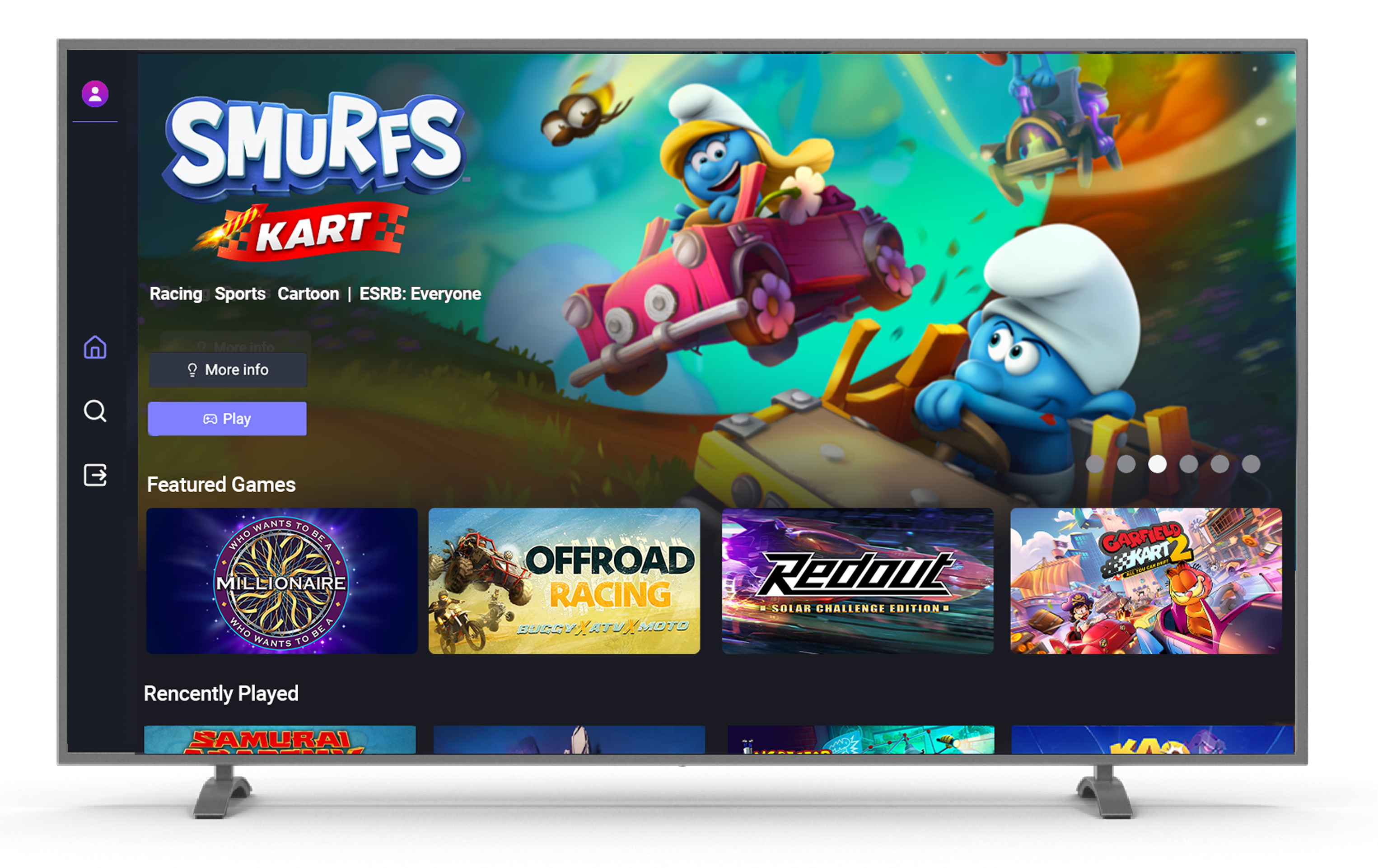 PHYND smart TV interface