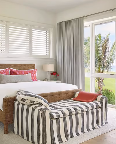 Shutters and Ripple Fold Drapery