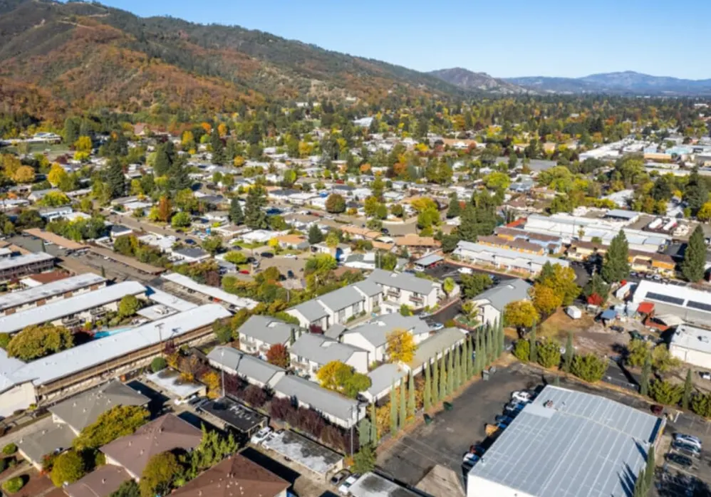 Aerial view of property