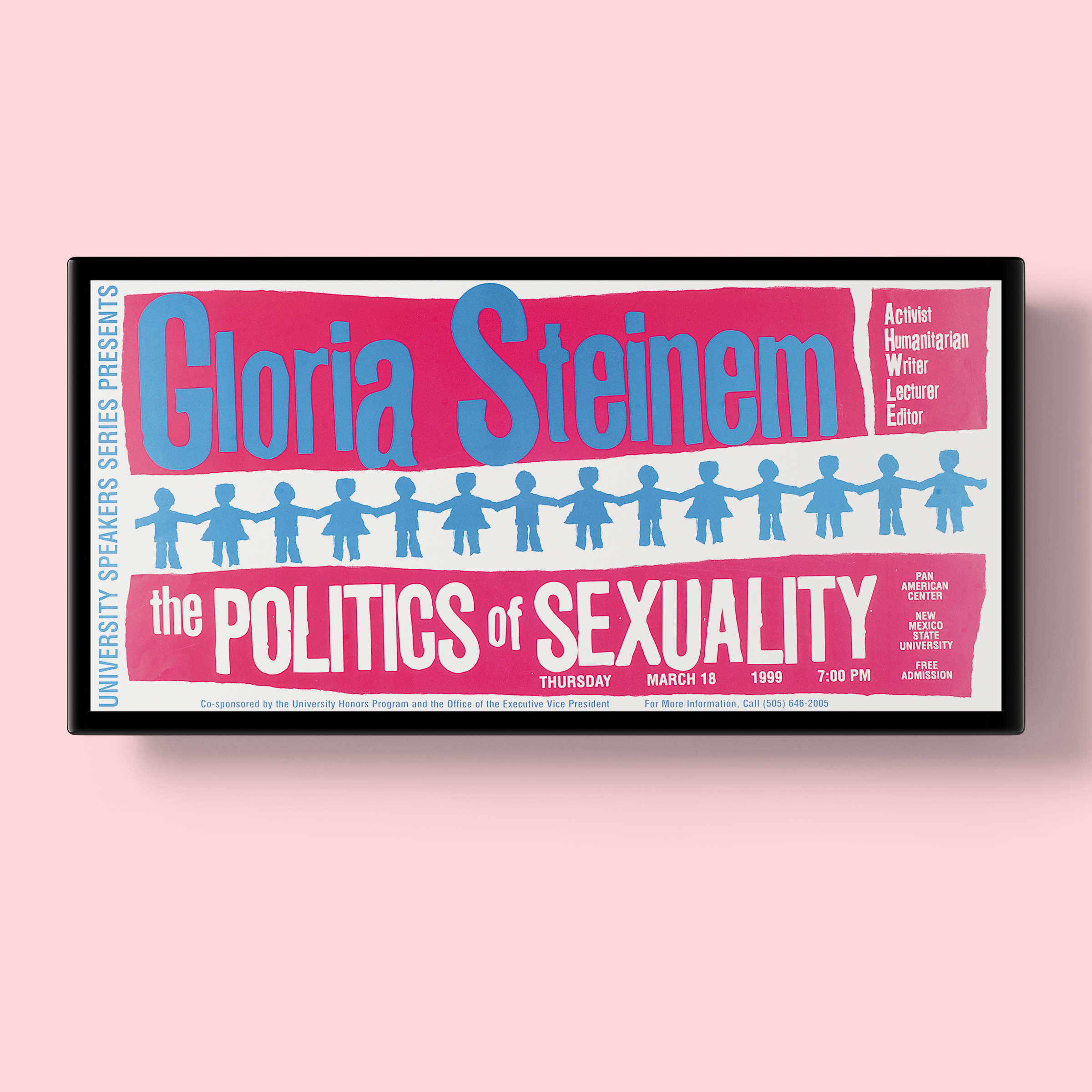 Gloria Steinem Event Poster