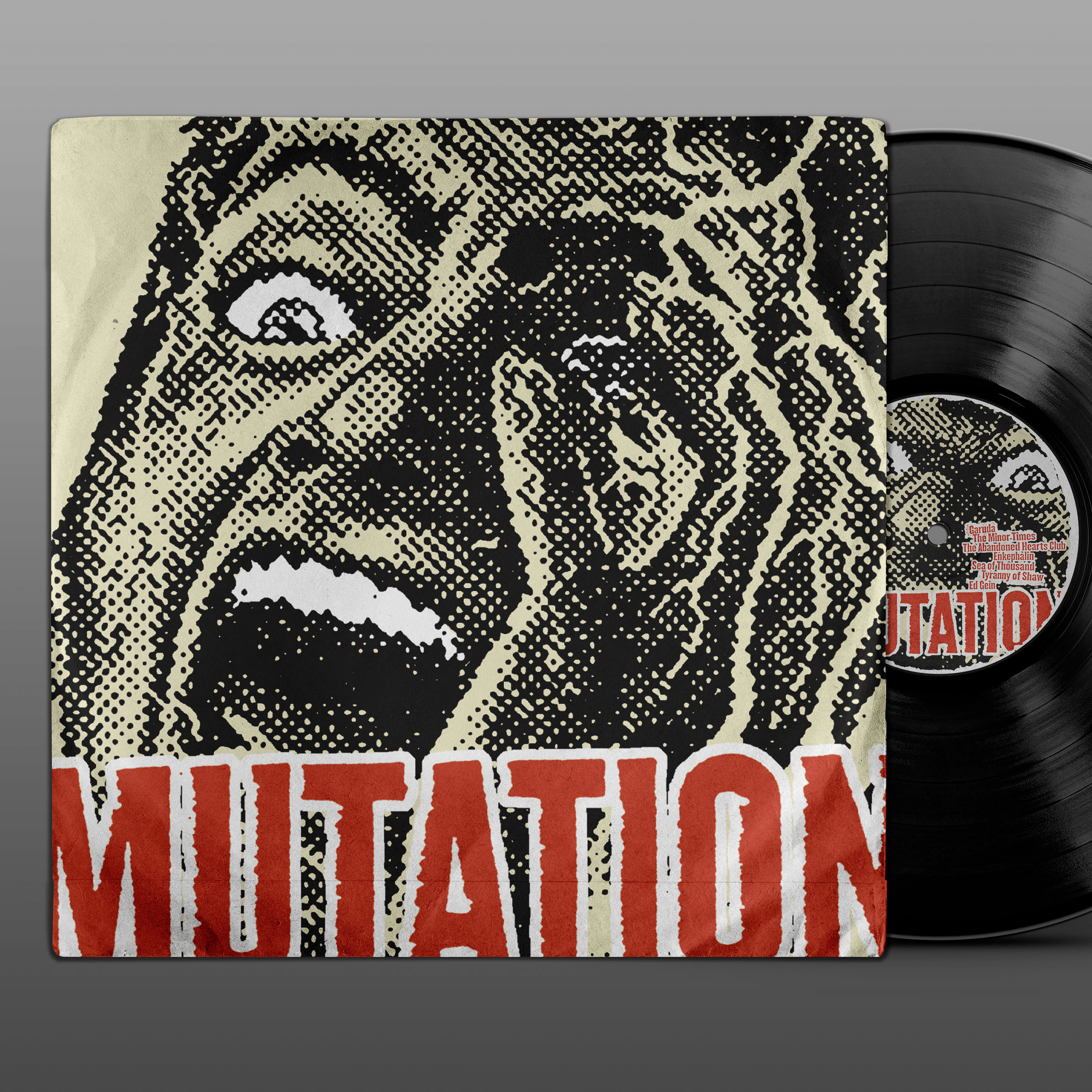 Mutation compilation CD and vinyl packaging (Robotic Empire Records)
