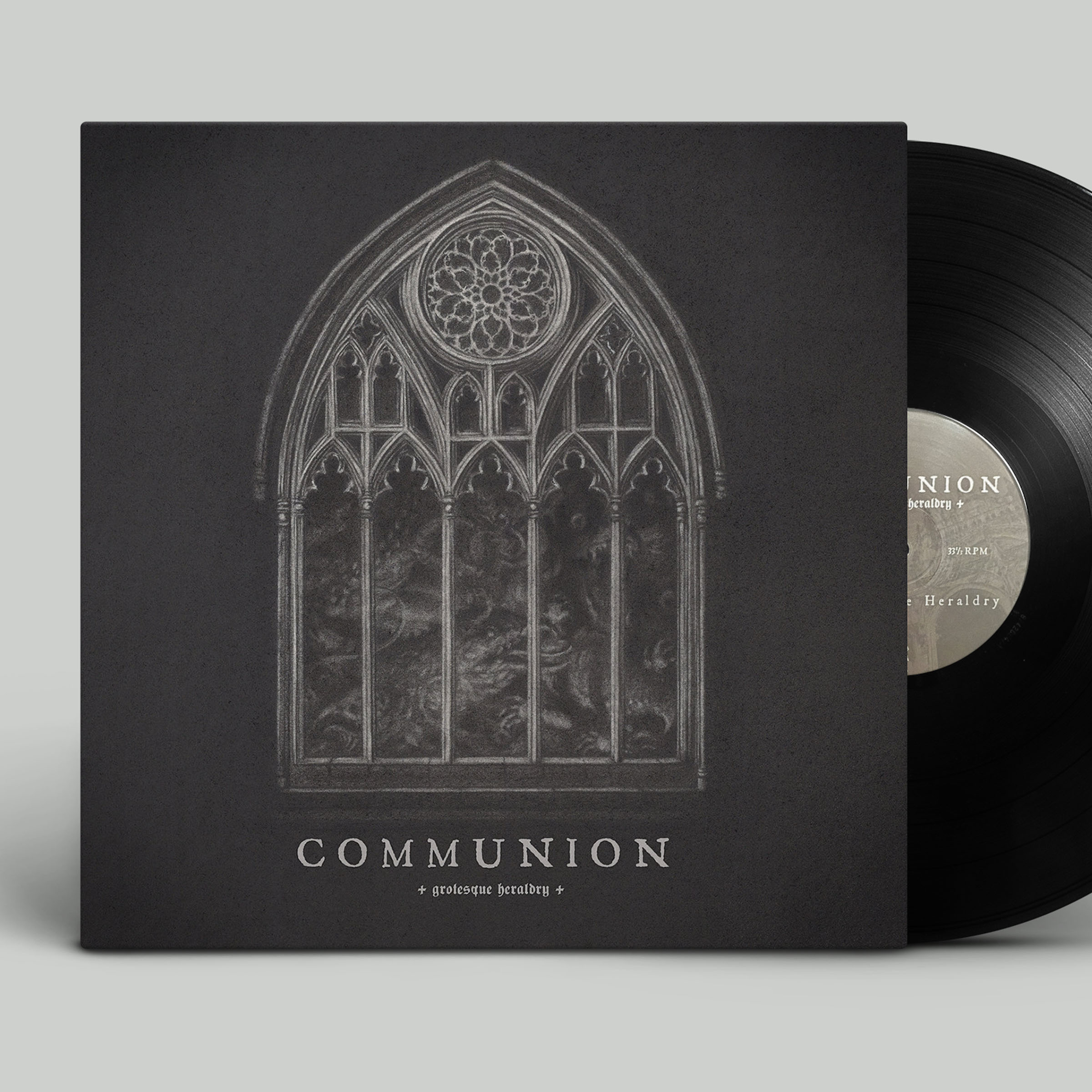 Communion "Grotesque Heraldry" vinyl packaging
