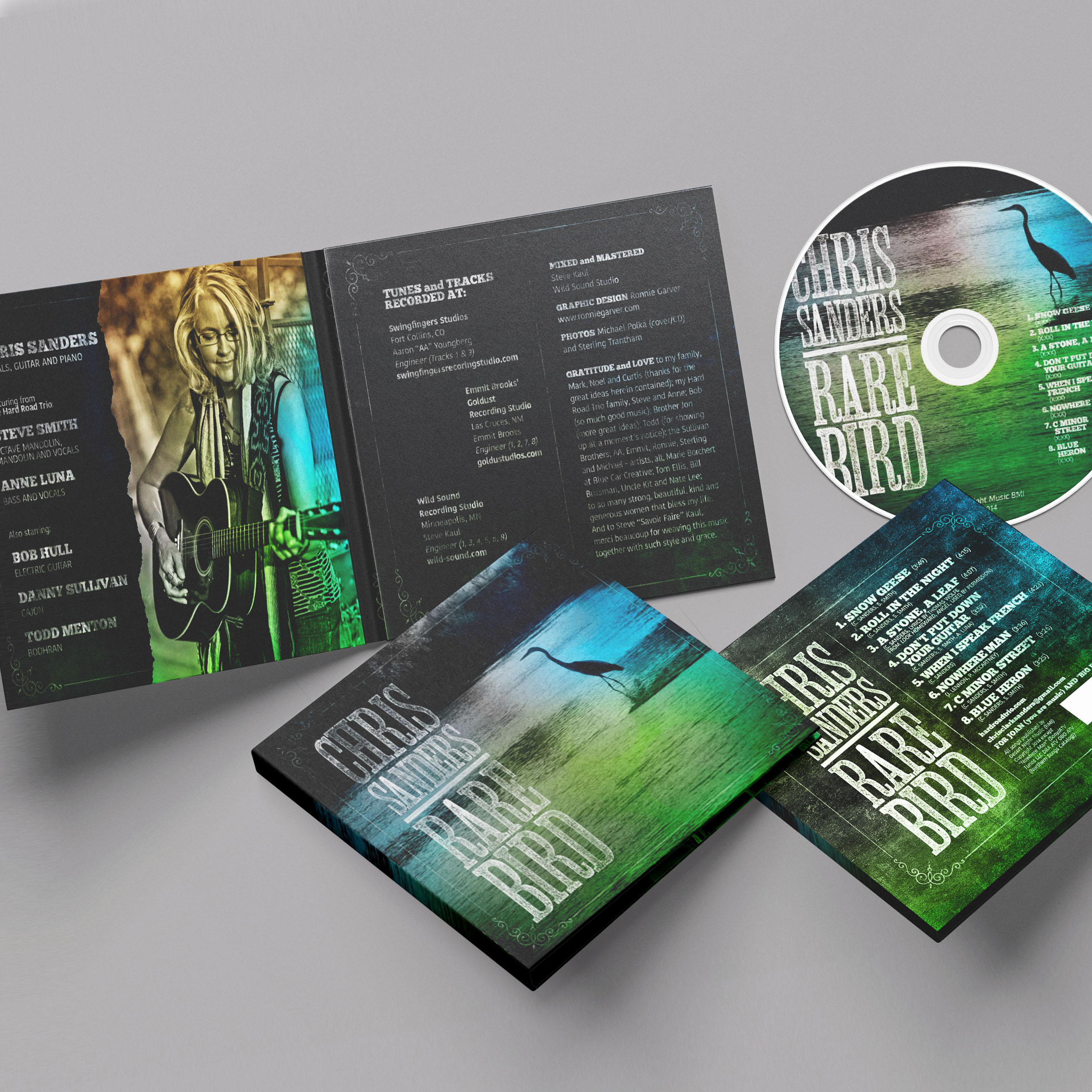 Chris Sanders "Rare Bird" CD packaging