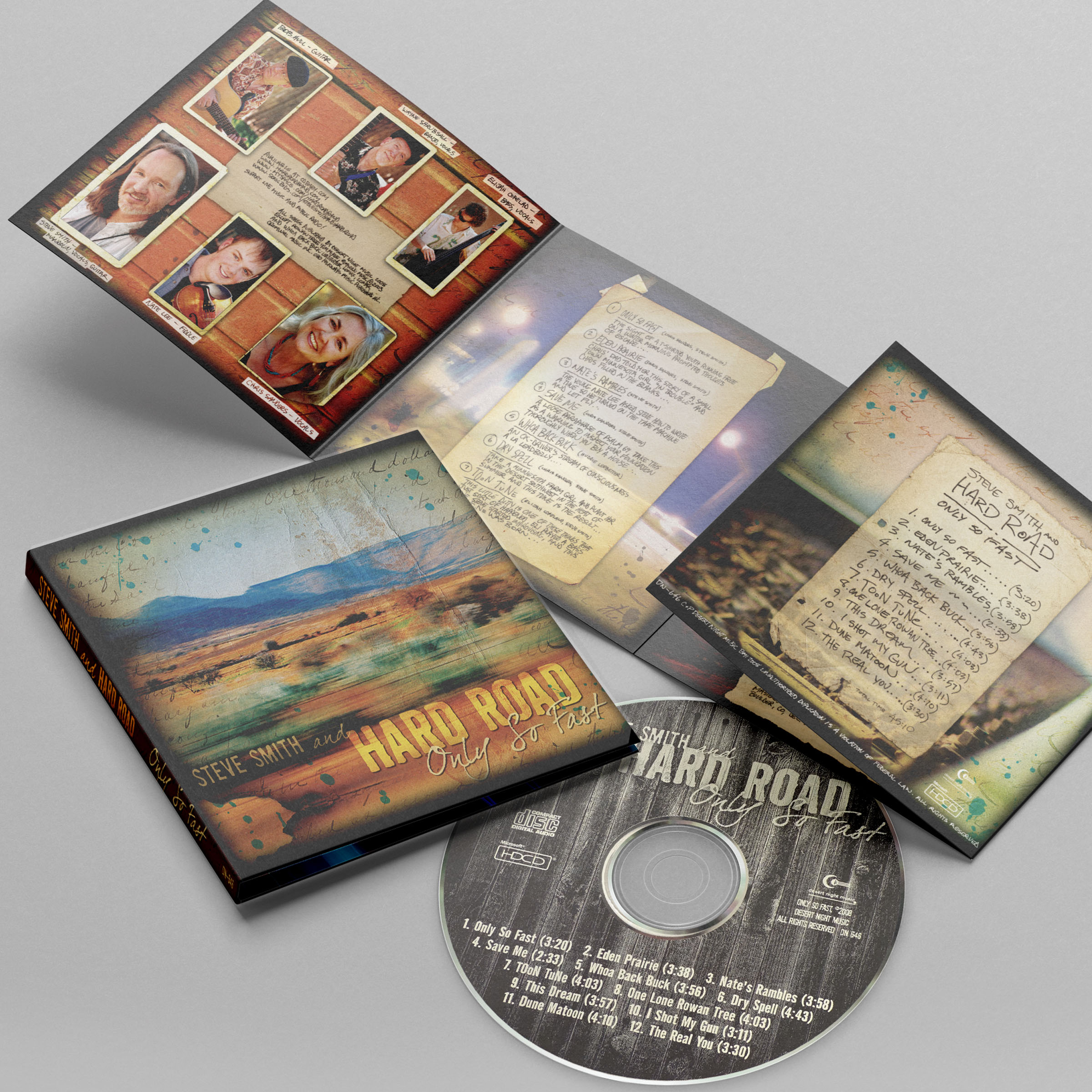 Steve Smith and Hard Road "Only So Fast" CD packaging