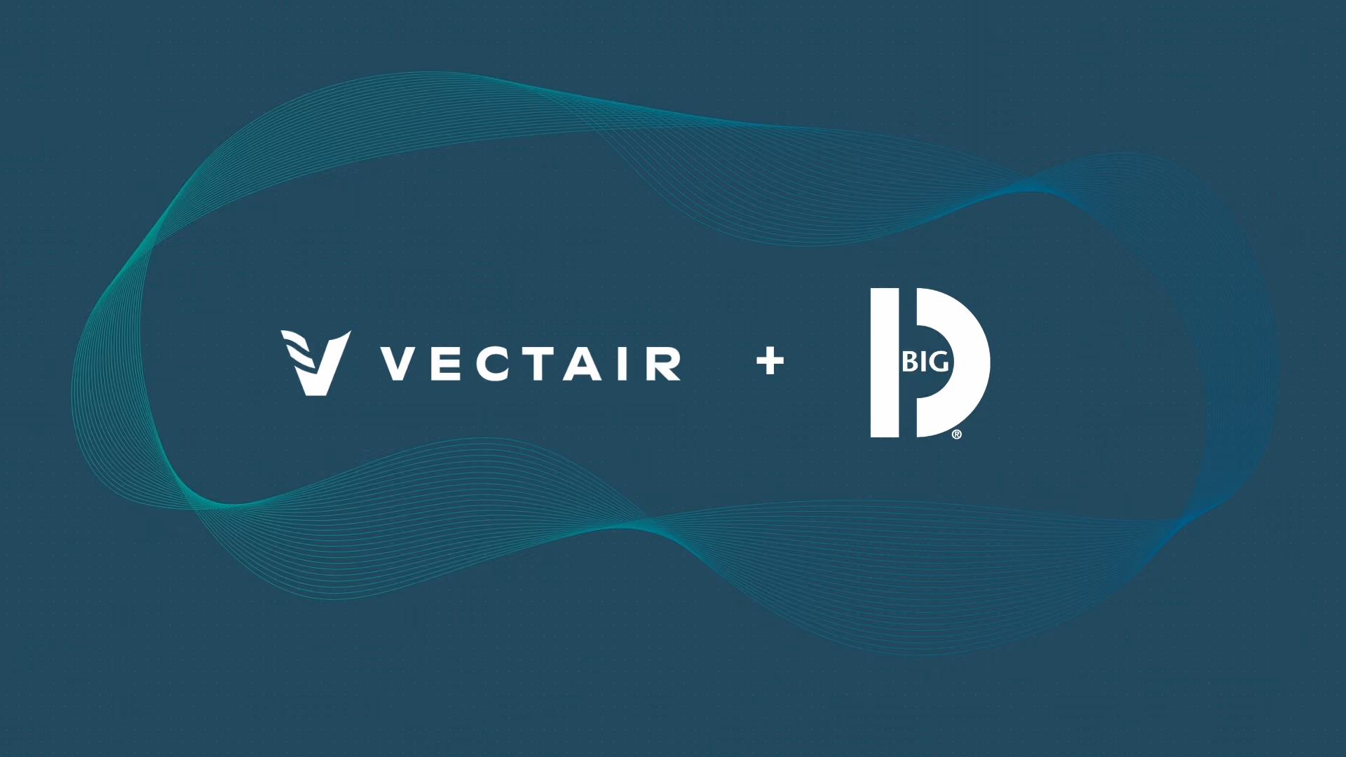 Vectair and Big D Industries logos side by side on a teal announcement graphic