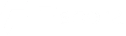 Fiscora logo with a stylized letter F on the left and the word 'Fiscora' in white on black background.