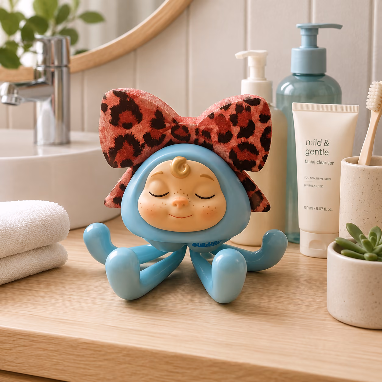 Mumu character integrated into a bulimumu cleaning scene