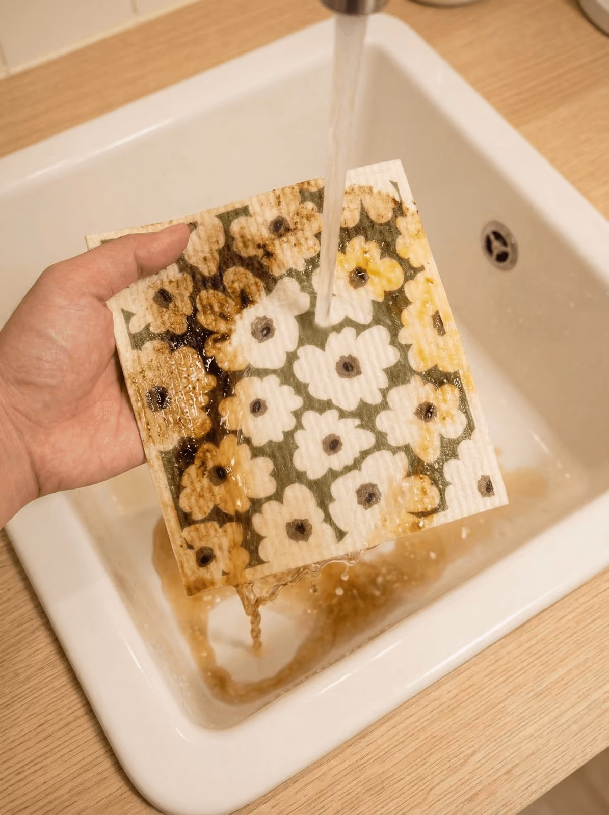 bulimumu cellulose cleaning cloth in use