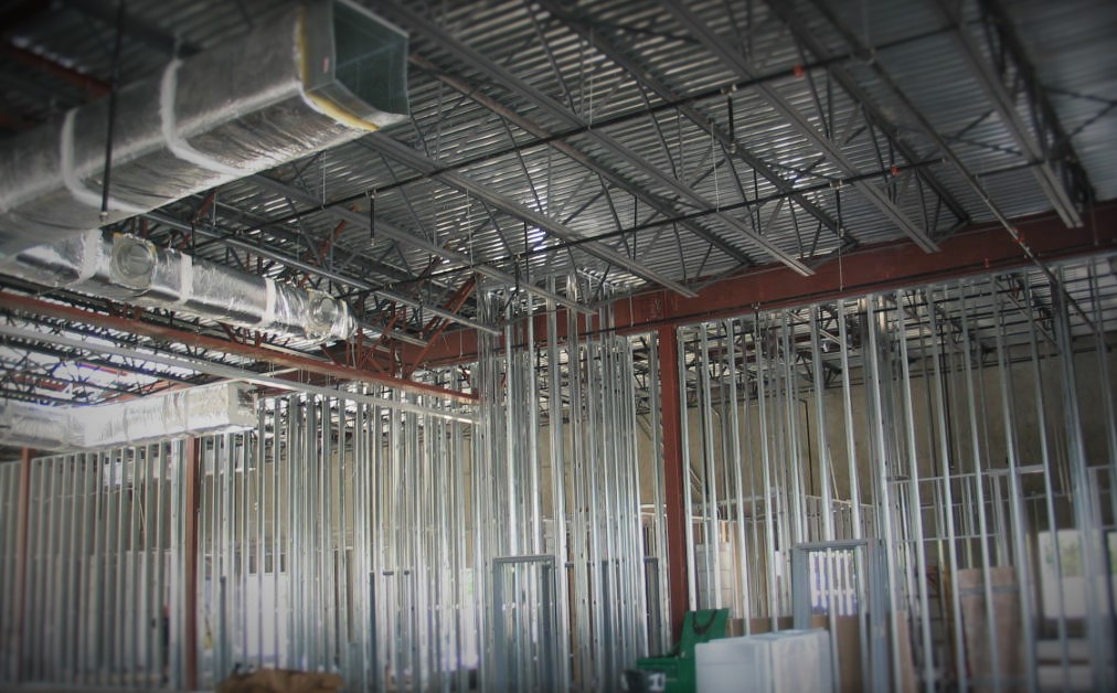 Commercial construction site