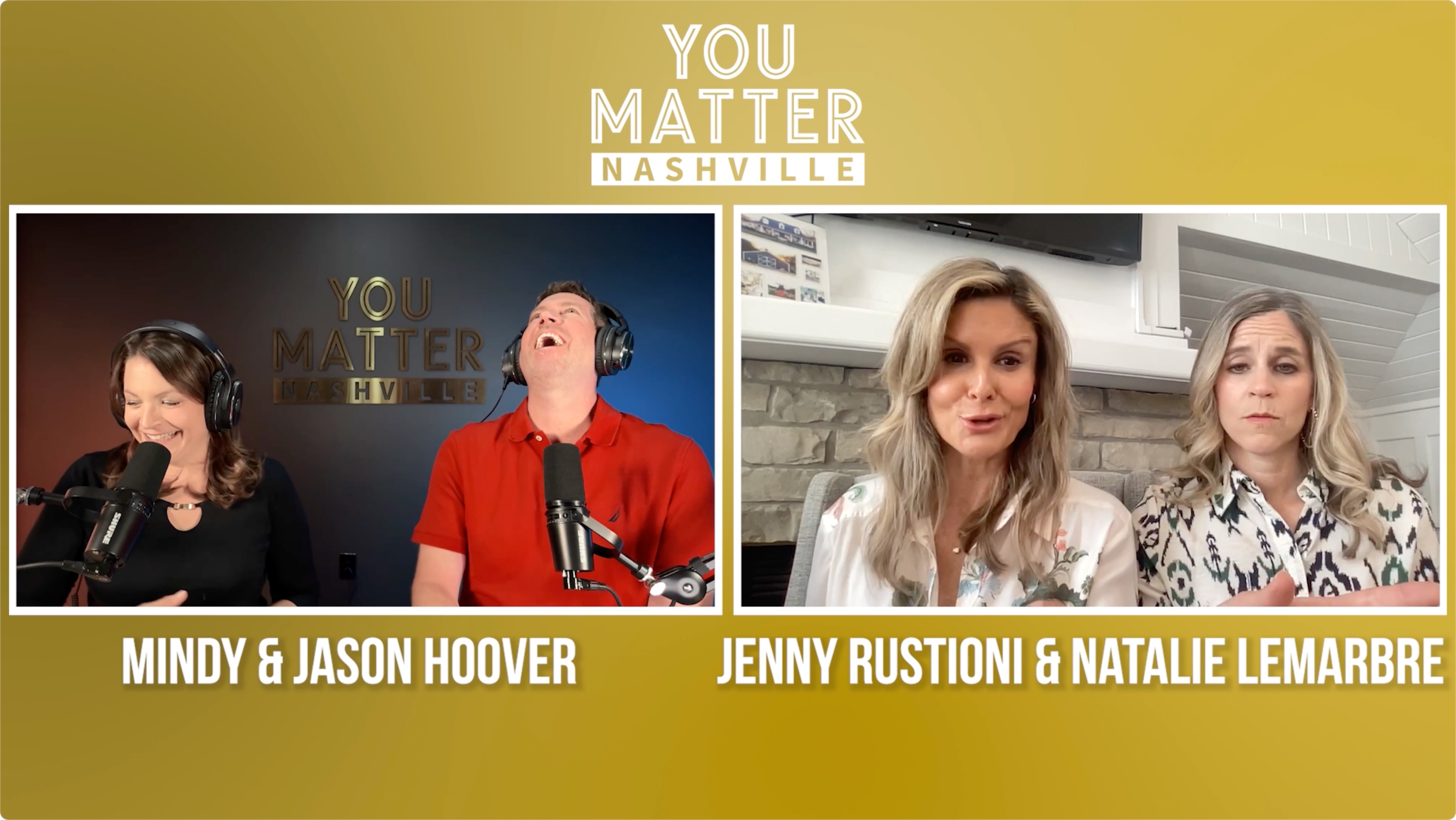 Jenny Rustioni and Natalie Lemarbre of E.L.I.'s House on the You Matter Nashville podcast.