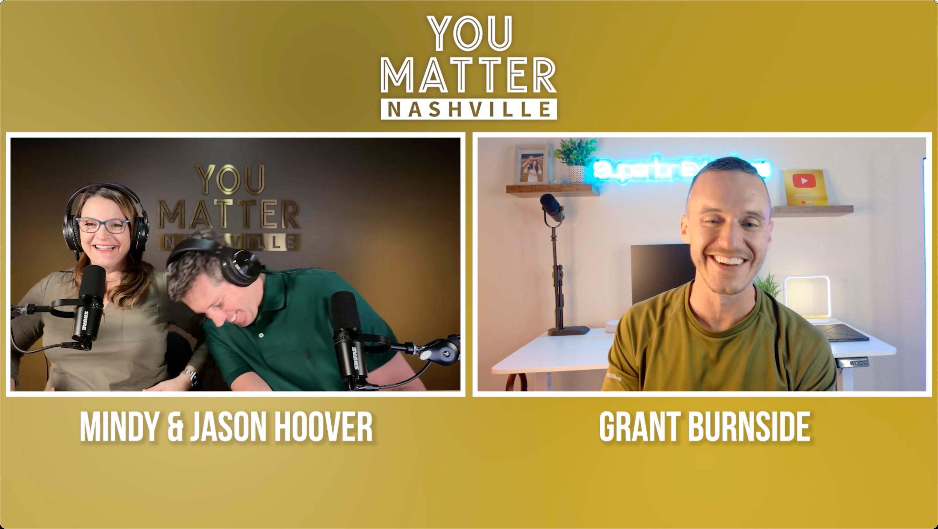 Grant Burnside, founder of Superior Exteriors, on the You Matter Nashville podcast.