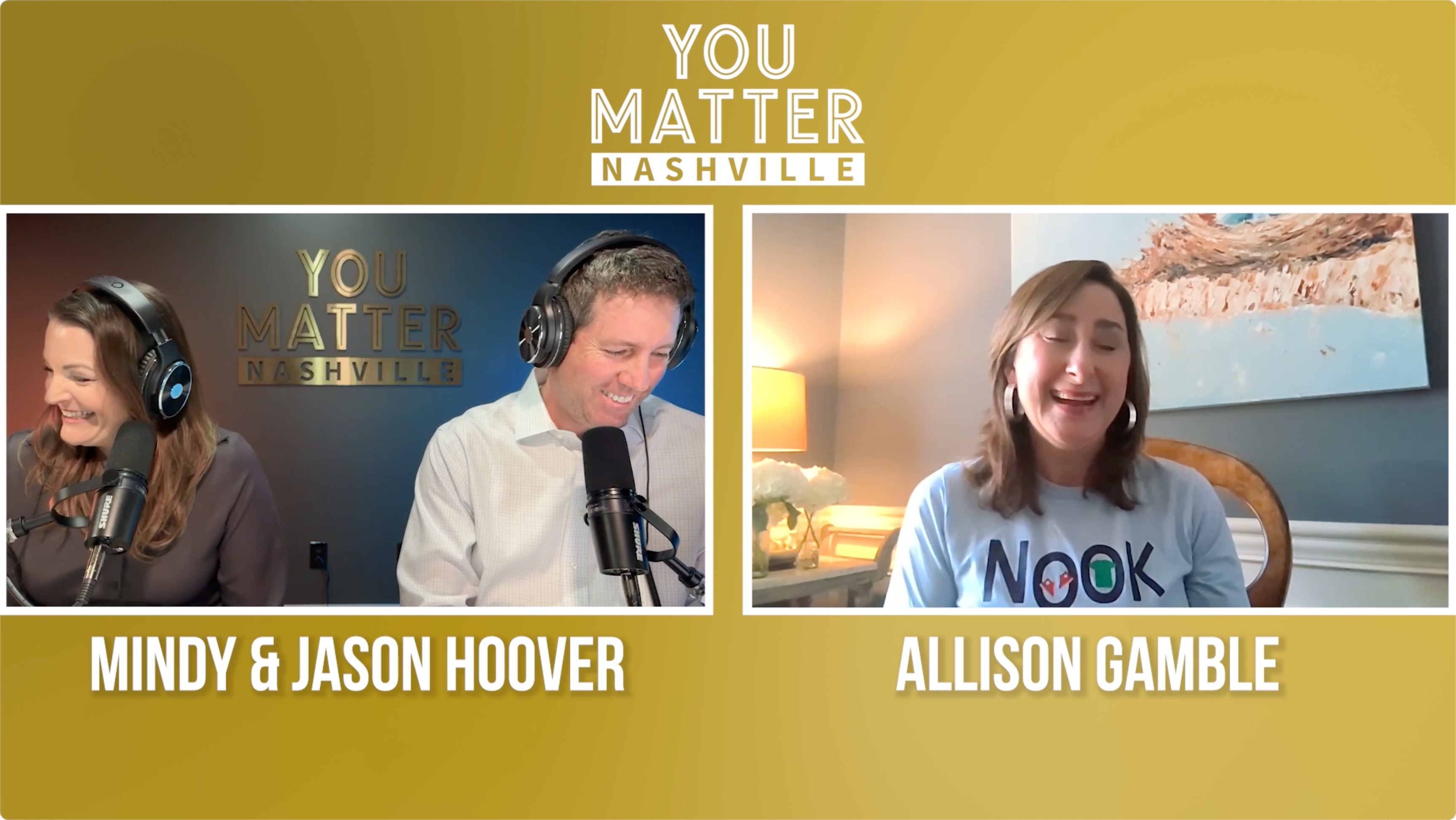 Allison Gamble discusses Needs of Our Kids (NOOK), a Nashville nonprofit providing essential resources for children in need, on the You Matter Nashville podcast.