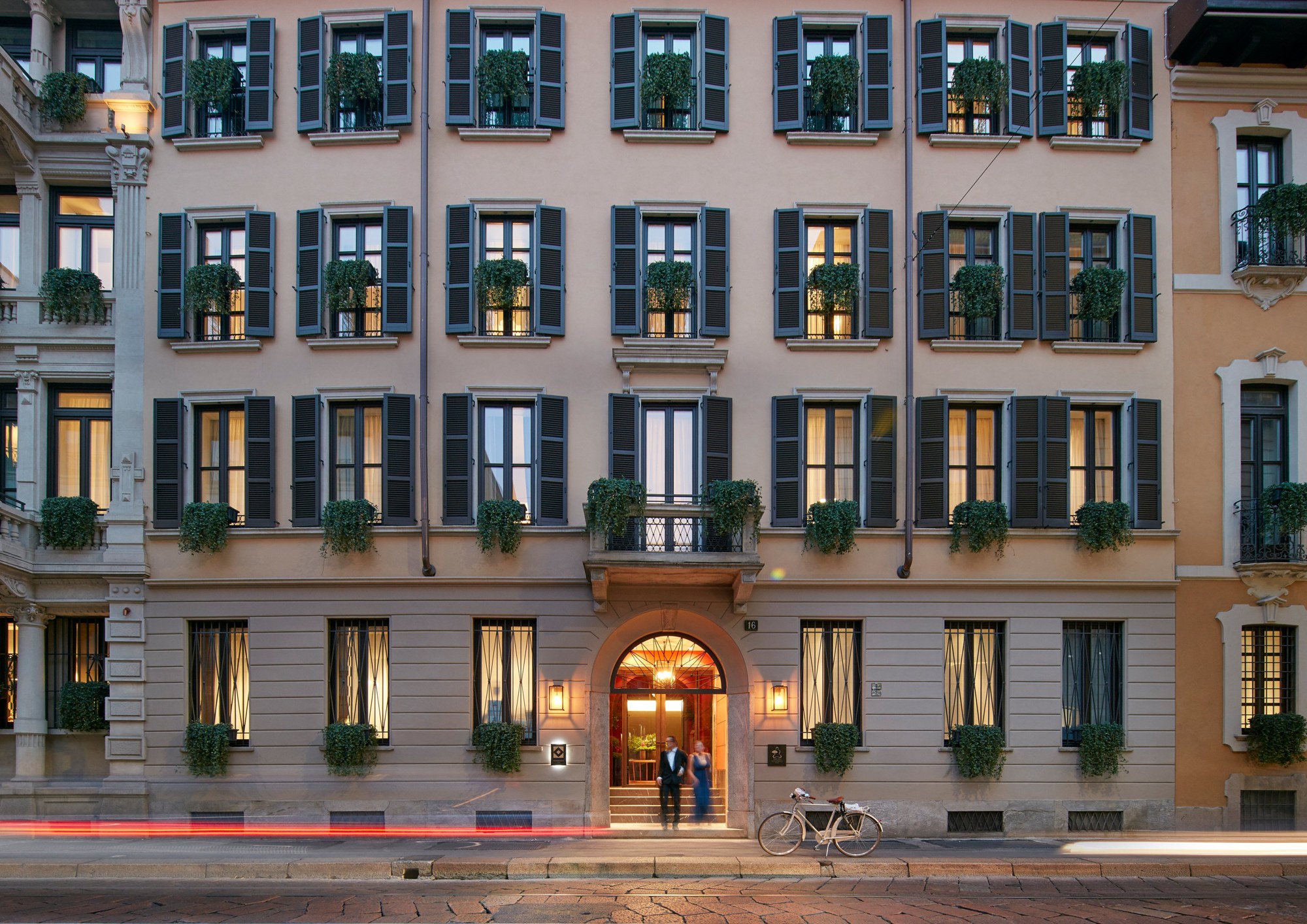 La façade sur via Andegari - Mandarin Oriental, Milan à Milan.